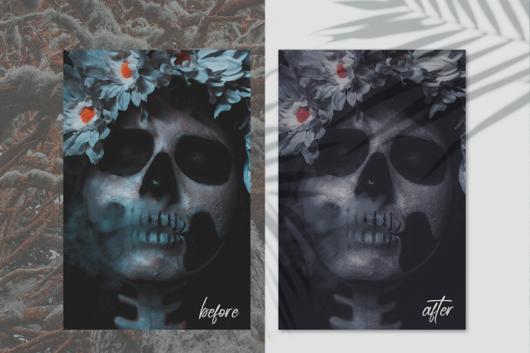 万圣节主题惊悚照片调色滤镜LR预设下载