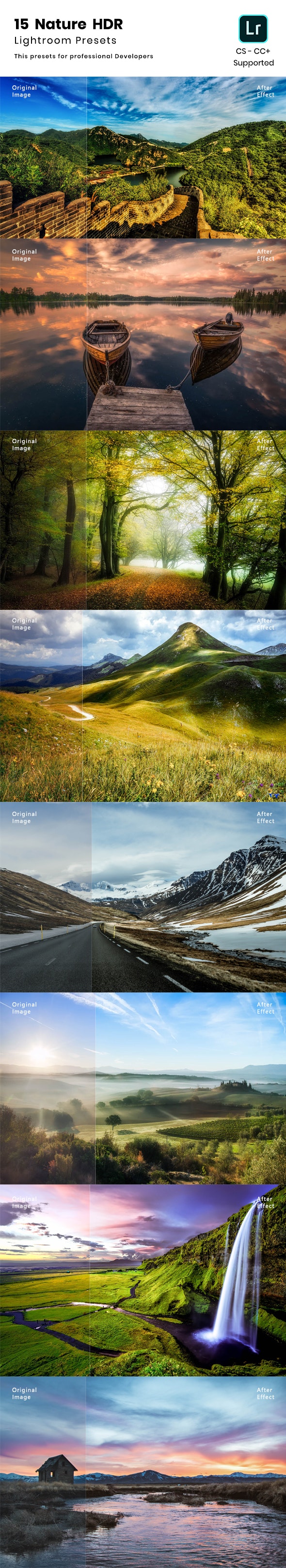 15个自然景观HDR Lightroom预设