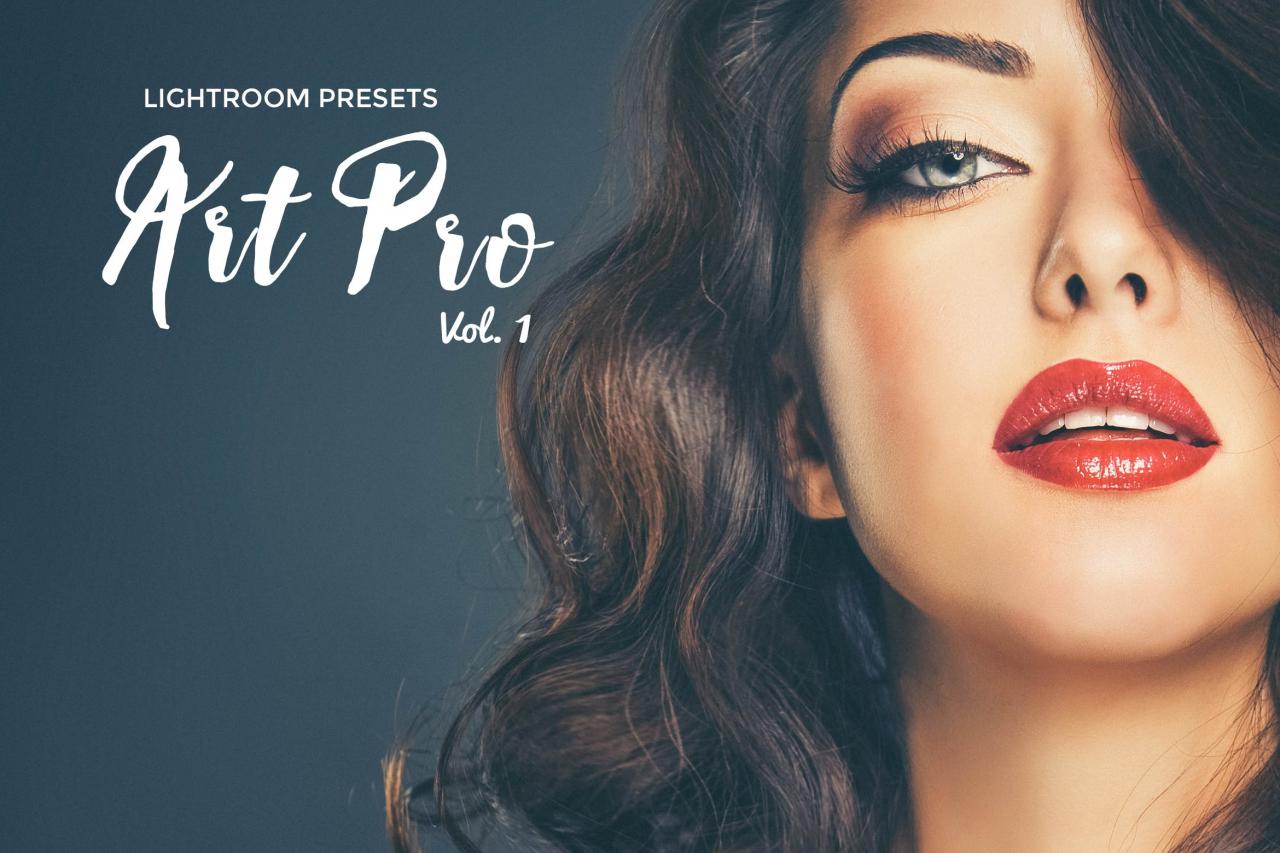 时尚高端杂志人像设计滤镜lightroom人像预设