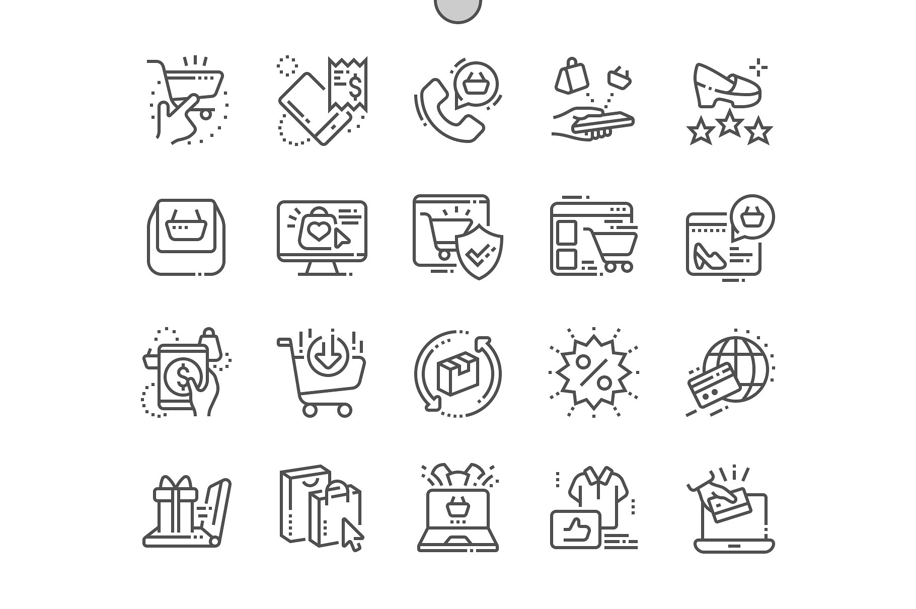 电商图标素材 E-commerce Line Icons